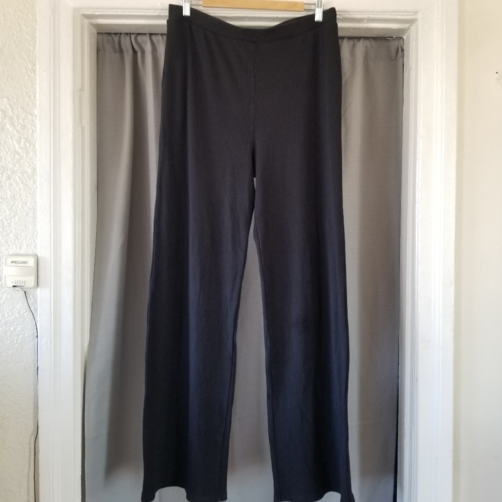 Lett | Ribbed Wide Leg Lounge Pants